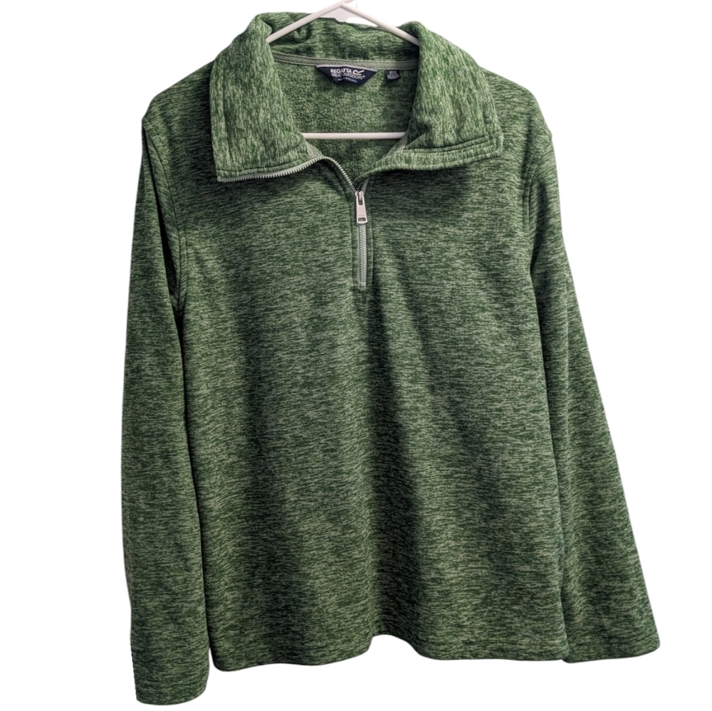 Regatta Great Outdoors Green Quarter-Zip Pullover XXL (14)